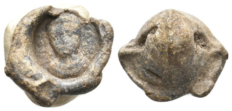 Byzantine Seal. 7.33 g. 19 mm.