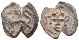 Byzantine Seal. 9.28 g. 23.40 mm.