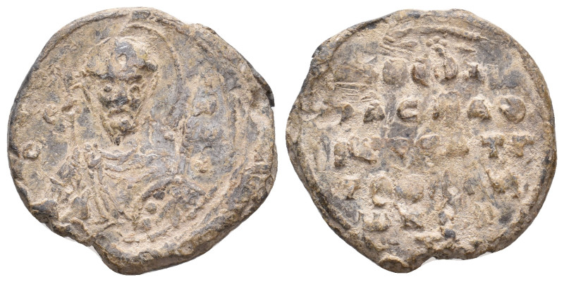 Byzantine Seal. 10.73 g. 24.10 mm.