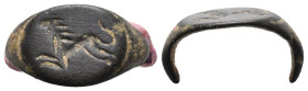 ANCIENT ROMAN BRONZE RING (1ST-5TH CENTURY AD.)
Condition : See picture. No return.
Weight : 3.36 g.
Diameter: 21 mm.
