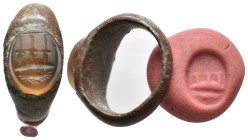 ANCIENT ROMAN BRONZE RING (1ST-5TH CENTURY AD.)
Condition : See picture. No return.
Weight : 6.36 g.