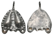 ANCIENT BYZANTINE SILVER NECKLACE (11TH-15TH CENTURY AD.)
Condition : See picture. No return
Weight : 2.87 g.
Diameter: 23 mm