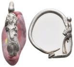 ANCIENT GREEK SILVER EARING (4TH-1ST CENTURY BC.)
Condition : See picture. No return.
Weight : 3.06 g
Diameter: 25.50 mm