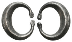 ANCIENT GREEK SILVER EARING (4TH-1ST CENTURY BC.)
Condition : See picture. No return.
Weight : 3.61 g
Diameter: 21.20 mm