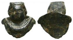 ANCIENT ROMAN BRONZE APPLIQUE (1ST-3RD CENTURY AD.)
Condition : See picture. No return.
Weight : 6.2 g
Diameter: 20.50 mm