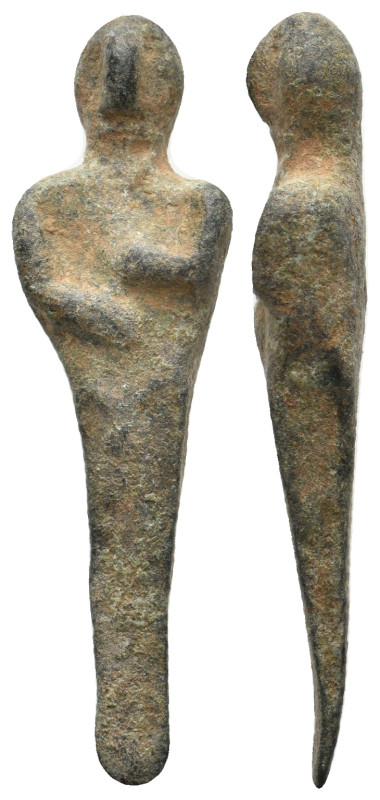 ANCIENT GREEK BRONZE FIGURINE ( CIRCA 3300 - 1100 BC.)
Condition : See picture....