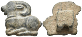 ANCIENT ROMAN BRONZE GOAT APPLIQUE (1ST-3RD CENTURY AD.)
Condition : See picture. No return.
Weight : 45.88 g
Diameter: 40.50 mm