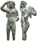ANCIENT ROMAN BRONZE EROS FIGURINE (1ST-3RD CENTURY AD.)
Condition : See picture. No return.
Weight : 34.86 g
Diameter: 50.80 mm