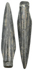 ANCIENT GREEK BRONZE ARROWHEAD.(CIRCA 3RD-1ST BC).
Condition : See picture. No return.
Weight : 4.77 g
Diameter: 41 mm