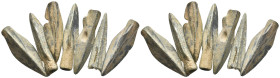 7 ANCIENT GREEK BRONZE ARROWHEAD.(CIRCA 3RD-1ST BC).
Condition : See picture. No return.