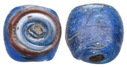 ANCIENT ROMAN GLASS BEAD (1ST-5TH CENTURY AD)
Condition : See picture. No return
Weight : 1.58 g
Diameter: 11.60 mm