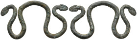 ANCIENT ROMAN BRONZE HANDLE. (1ST – 3RD CENTURY AD)
Condition : See picture. No return
Weight : 25.17 g
Diameter : 67 mm