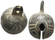 ANCIENT BYZANTINE BRONZE BELL. (11TH – 14TH CENTURY AD)
Condition : See picture. No return
Weight : 29.09 g
Diameter : 37.20 mm