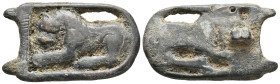 ANCIENT BYZANTINE BRONZE BELT BUCKLE. (11TH – 14TH CENTURY AD)
Condition : See picture. No return
Weight : 29.58 g
Diameter : 45 mm