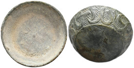 ANCIENT ISLAMIC BRONZE BOWL (19TH-20TH AD)
Condition : See picture. No return.
Weight : 52.04 gr
Diameter: 55.40 mm