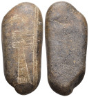 ANCIENT GREEK STONE(3000-1000 BC)
Condition : See picture. No return
Weight : 63.17 g.
Diameter : 73.90 mm.