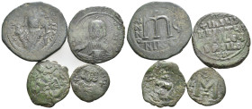 4 BYZANTINE BRONZE COIN LOT
See picture.No return.