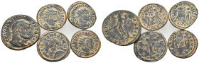 5 ROMAN BRONZE COIN LOT
See picture.No return.