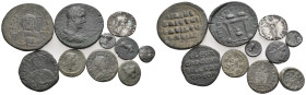 10 GREEK/ROMAN/BYZANTINE SILVER/BRONZE COIN LOT
See picture.No return.