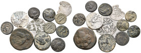 12 GREEK/MEDIAVEL/ISLAMIC SILVER/BRONZE COIN LOT
See picture.No return.