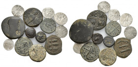 13 GREEK/ROMAN/BYZANTINE SILVER/BRONZE COIN LOT
See picture.No return.