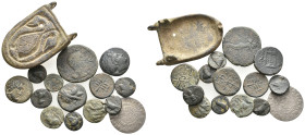 15 GREEK/ROMAN/ISLAMIC SILVER/BRONZE COIN LOT
See picture.No return.