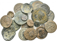 21 GREEK/ROMAN/BYZANTINE SILVER/BRONZE COIN LOT
See picture.No return.