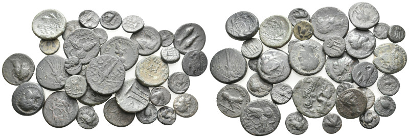 32 GREEK/ROMAN/BYZANTINE BRONZE COIN LOT
See picture.No return.