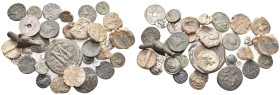 35 GREEK/ROMAN/BYZANTINE SILVER/BRONZE COIN LOT
See picture.No return.