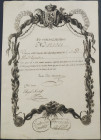 Real Caja de Amortización. Madrid, 1 de enero de 1824. 100 pesos de a 128 cuartos. SC. Magnífico