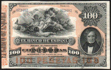 1 de enero de 1884. 100 pesetas. EBC-. Muy buen ejemplar