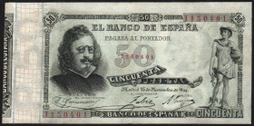 25 de noviembre de 1899. 50 pesetas. Serie I