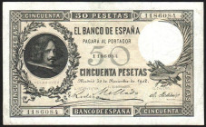30 de noviembre de 1902. 50 pesetas