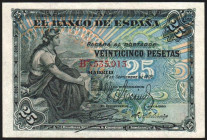 24 de septiembre de 1906. 25 pesetas. Serie B. EBC+