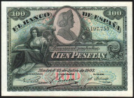 15 de julio de 1907. 100 pesetas. EBC