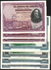 1 de julio de 1925. 100 pesetas. Sin serie y series A, B, C, D, E y F. 15/8/1928… lote de 10