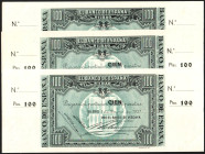 Banco de España, Bilbao. 1 de enero de 1937. 100 pesetas. SC. Lote de 3