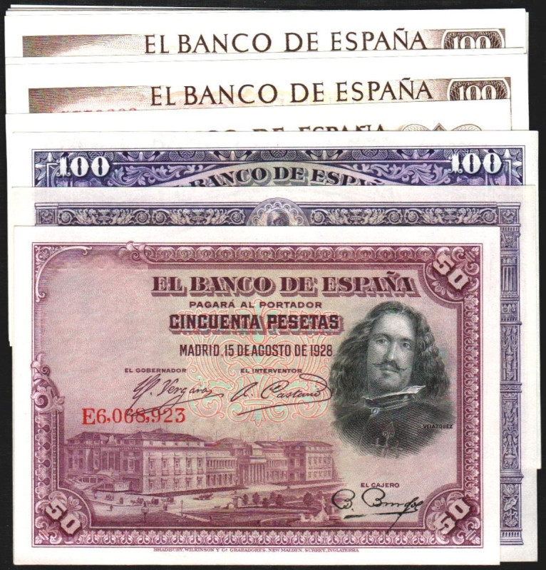 17 de noviembre de 1970. 100 pesetas. Serie 9A. 19/11/1965. 100 ptas. Series A (...