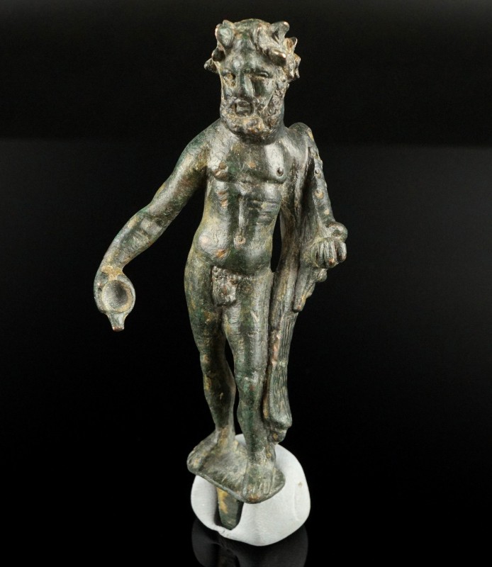 Roman Hercules Statuette
1st-2nd century CE
Bronze, 97 mm, 96,10 g
Nude Hercu...