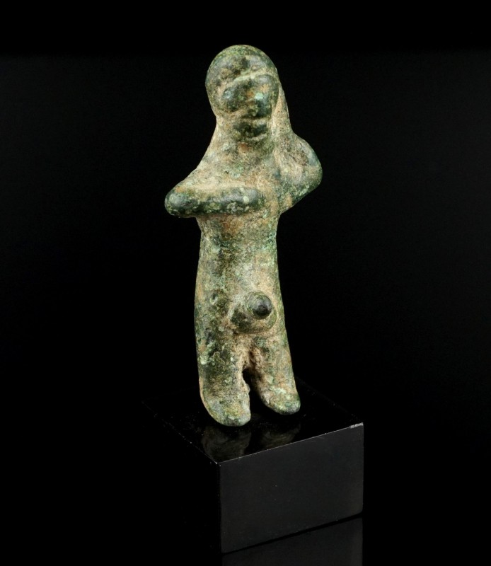 Celtiberian Ithyphallic Satuette
4th-2nd century BCE
Bronze, 38 mm (figure)
C...