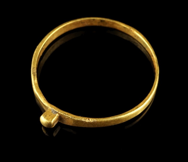 Roman Gold Ring
1st-3rd century CE
Gold, 20 mm overall, 17 mm internal diamete...