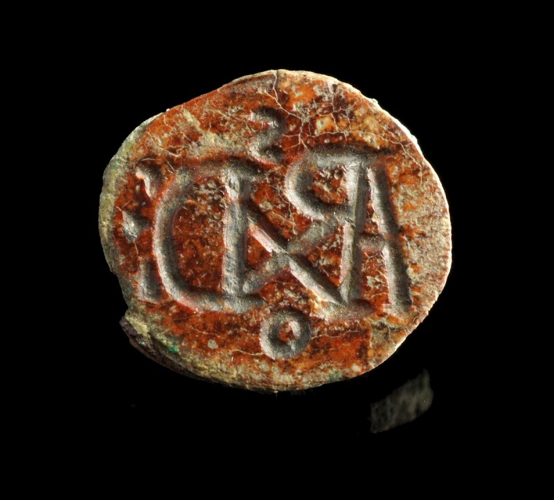 Byzantine Gem/Intaglio
6th-10 th century CE
Red Stone, 13 mm, 1,83 g
Inact ge...