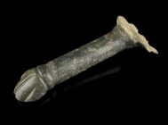 Roman Patera Handle
2nd-4th century CE
Bronze, 120 mm, 252 g
Handle in form of an animal's paw.
Fine condition.
Ex. Coll. M.C., acquired at the e...