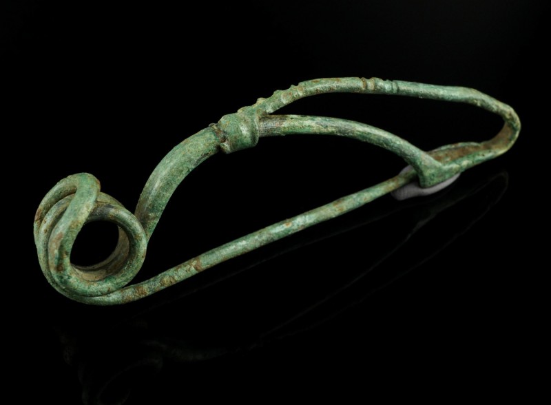 Celtic Bronze Fibula
2nd-1st century BCE, La Tène C-D
Bronze, 86 mm, 15,62 g
...