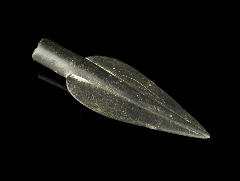 Bronze Age Arrowhead
8th-6th century BCE
Bronze, 56 mm, 15,08 g
Cast socketed...