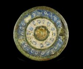 Roman Millefiori Mount
2nd-4th century CE
Bronze, Glas, 28 mm, 8,95 g
Well-preserved glass inlays in different colours.
Fine condition.
Ex. Coll....
