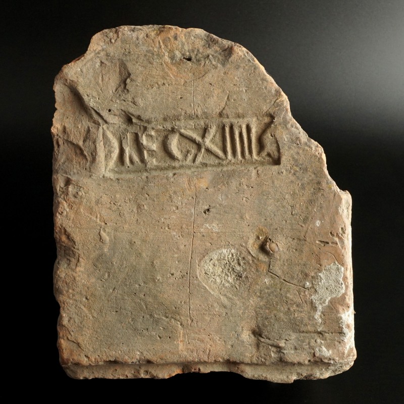 Roman Brick
2nd-3rd century CE
Clay, 22 cm, 3,6 kg
Tegula fragment with stamp...