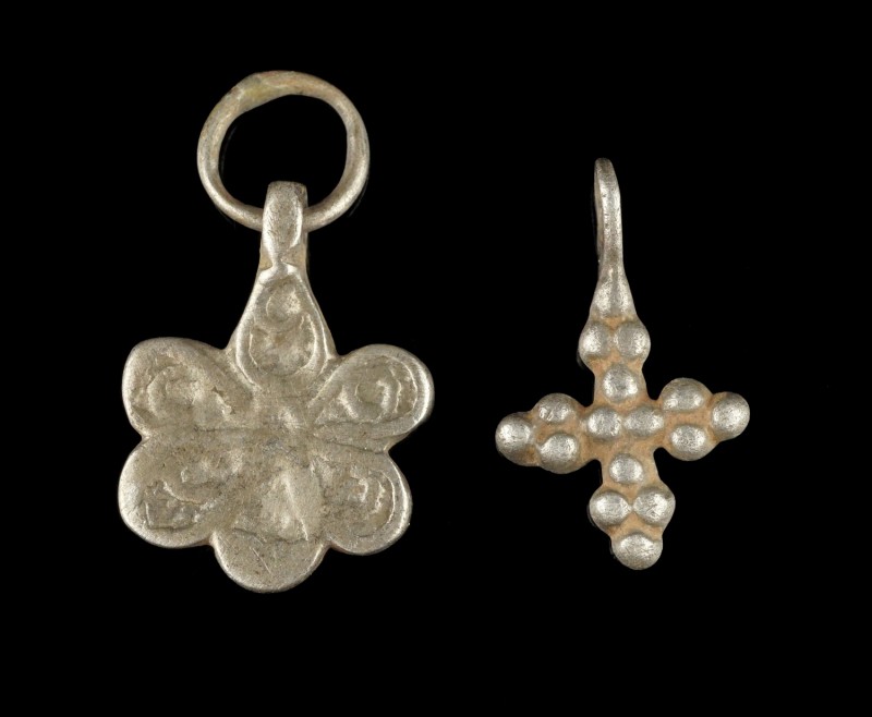 Byzantine/Slavic Silver Pendants
8th-12th century CE
Silver, 28-21 mm, 2,7-1,2...