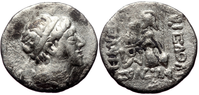 Kingdom of Cappadocia. Barbaric imitation of Ariarathes IV (?) AR Drachm (Silver...