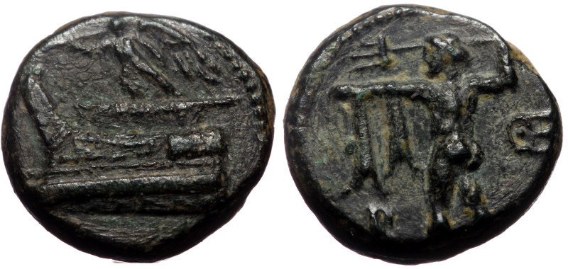 Kingdom of Macedon, Demetrios I Poliorketes AE (Bronze, 10mm, 1.77g) Uncertain A...